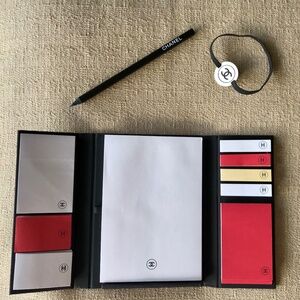 ✨CHANEL Sophisticated Stationary Set With Pencil and Sticky Note Pads